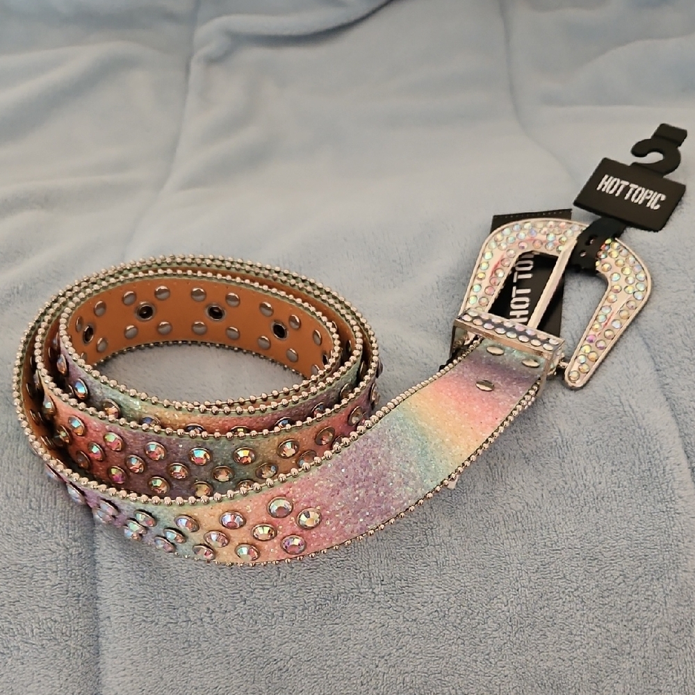 Pastel Rainbow Western Belt